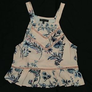 Kendall and Kylie floral tank shirt